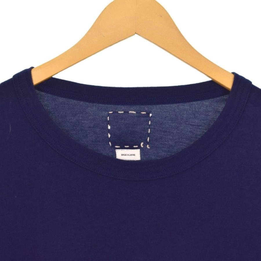 ビズビム VISVIM ポケットTシャツ カットソー 半袖 2 ネイビー 紺