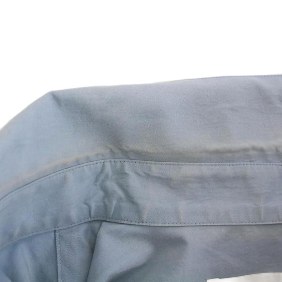 ベルパー BELPER シャツ ブラウス F 水色 ライトブルー プリーツ 五分