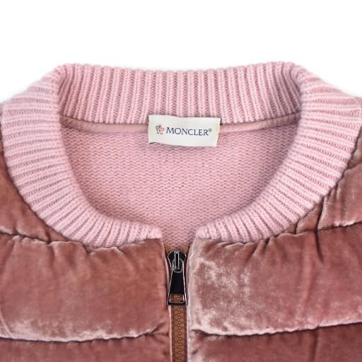 MONCLER モンクレール 18AW ベロア ニット切替 ダウンジャケット M