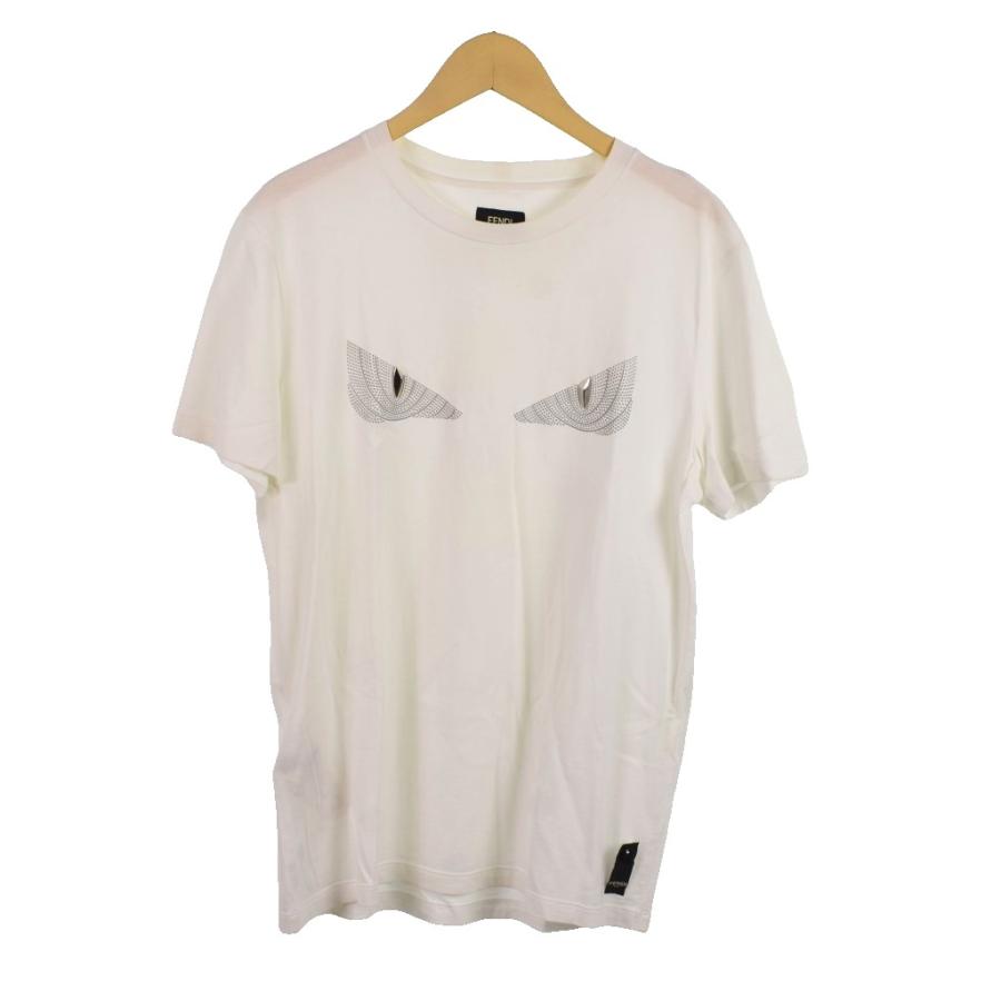 FENDI（フェンディ） モンスター Tシャツ 半袖 S 白 ホワイト FY0895 