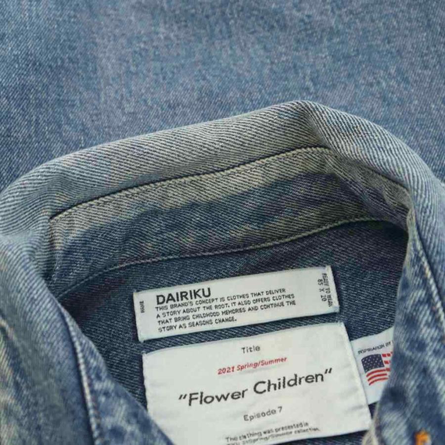 ダイリク DAIRIKU 21SS パッチワーク デニムシャツ Patch Work Denim