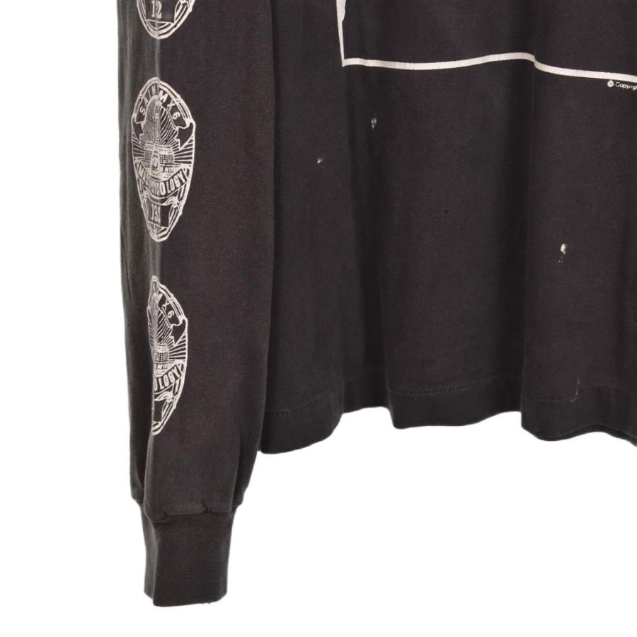 【中古】セントマイケル LOVE SAINT LS TEE Tシャツ 長袖 ロンT プリント ダメージ加工 L グレー SM-HR8-0000-033 セントマイケル SAINTMICHAEL LOVE SAINT LS TEE Tシャツ カットソー