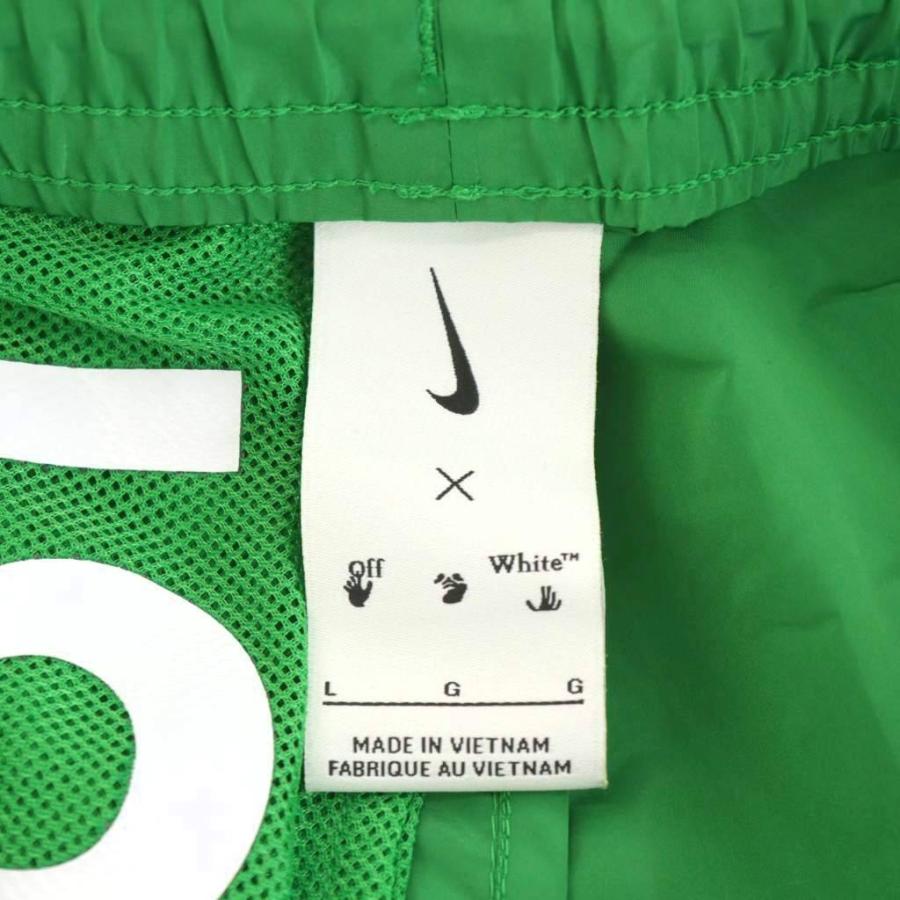 【中古】ナイキ NIKE × オフホワイト Off-White AS U NRG MC PANT イージーパンツ ロゴ ウエストゴム L 緑 NIKE（ナイキ） × オフホワイト Off-White AS U NRG MC PANT イージー