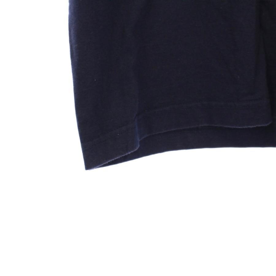 【中古】ザエンノイプロフェッショナル Tシャツ カットソー 半袖 ラバーロゴ L 紺 SS23BRENCT01NTL ザエンノイプロフェッショナル The ennoy Professional Tシャツ