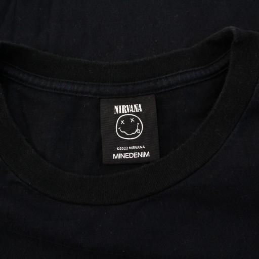 【中古】マインデニム MINEDENIM Nirvana ML Photo Tee フォトプリントTシャツ カットソー 半袖 M 黒 MND-NV008-99-M2 マインデニム MINEDENIM Nirvana ML Photo Tee フォトプリントTシャツ