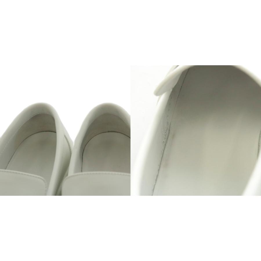 【試着程度】HERMES ホワイトレザー スリッポンスニーカー 存在感抜群♪＊【HERMES】スリッポン スニーカー HIRO (HERMES/ドレス