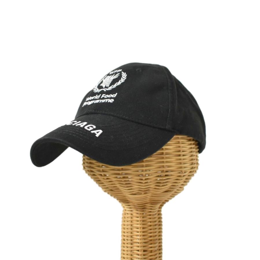 バレンシアガ ロゴ キャップ L コットン ブラック 745132 ダメージ加工