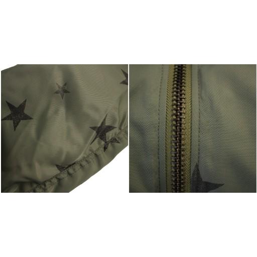 キャリー CALEE ALLOVER STAR PATTERN MA-1 ブルゾン ジャケット