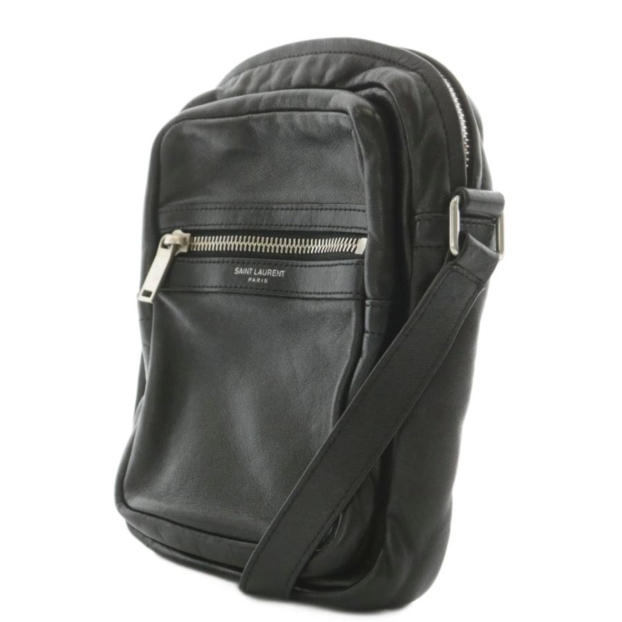 サンローラン パリ SAINT LAURENT PARIS ショルダーバッグ ロゴ レザー