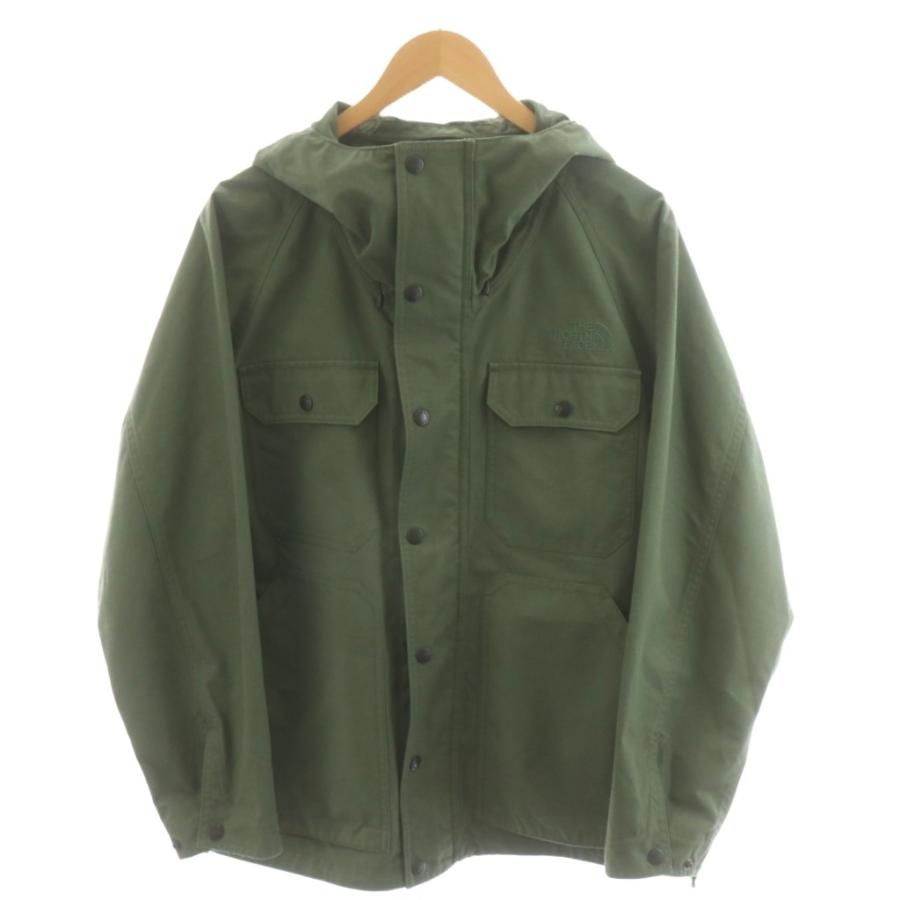 【中古】ザノースフェイス ジップインマグネファイヤーフライマウンテンパーカ ロゴ 刺繍 M カーキ NP72132 THE NORTH FACE（ザ ノースフェイス） ジップインマグネファイヤー