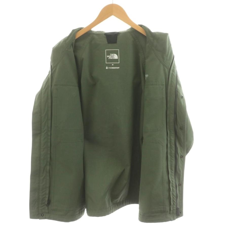 【中古】ザノースフェイス ジップインマグネファイヤーフライマウンテンパーカ ロゴ 刺繍 M カーキ NP72132 THE NORTH FACE（ザ ノースフェイス） ジップインマグネファイヤー