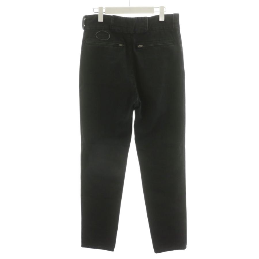 COMOLI コモリ 22SS コットンツイル ライダーパンツ ブラック 2 コモリ COMOLI 22SS コットンツイルパンツ ライダーパンツ デニム