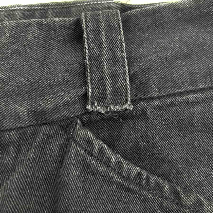 【中古】コモリ COMOLI 22SS コットンツイルパンツ ライダーパンツ デニムパンツ ジーンズ Gパン ジッパーフライ 2 黒 コモリ COMOLI 22SS コットンツイルパンツ ライダーパンツ デニム