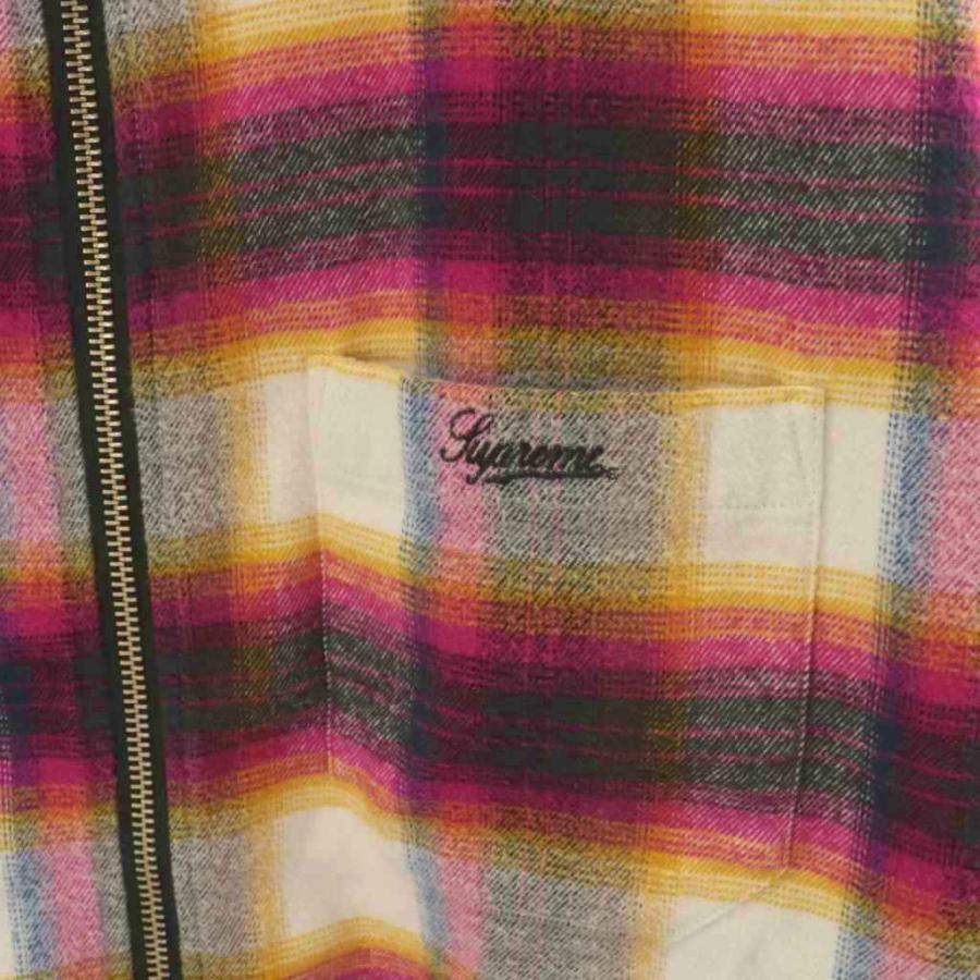 トップス supreme shadow plaid flannel zip shirt Supreme Studded Shadow Plaid Zip Up Shirt Red メンズ - FW25 - JP