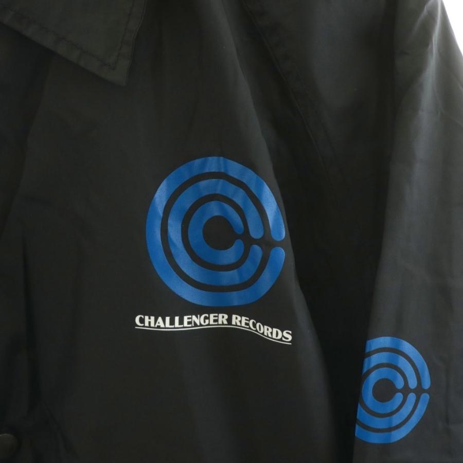 チャレンジャー CHALLENGER コーチジャケット ロゴ ナイロン L 黒