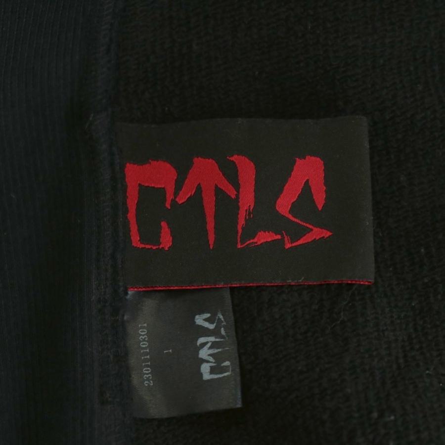 【中古】カタリスト 23AW ユージュアルジップフーディー パーカー ジップアップ ロゴ 刺繍 1 紫 黒 カタリスト CVTVLIST 23AW ユージュアルジップフーディー パーカー