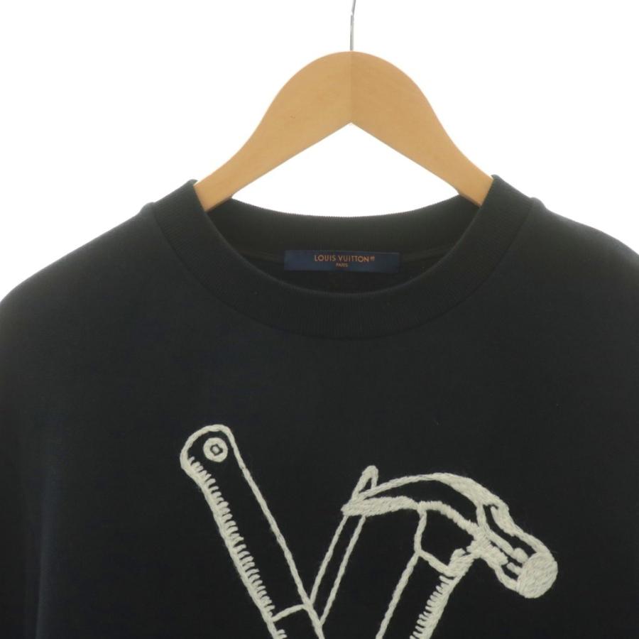 【現行品】LOUIS VUITTON エンブロイダードコットン トレーナー L 現行品】LOUIS VUITTON エンブロイダードコットン トレーナー L