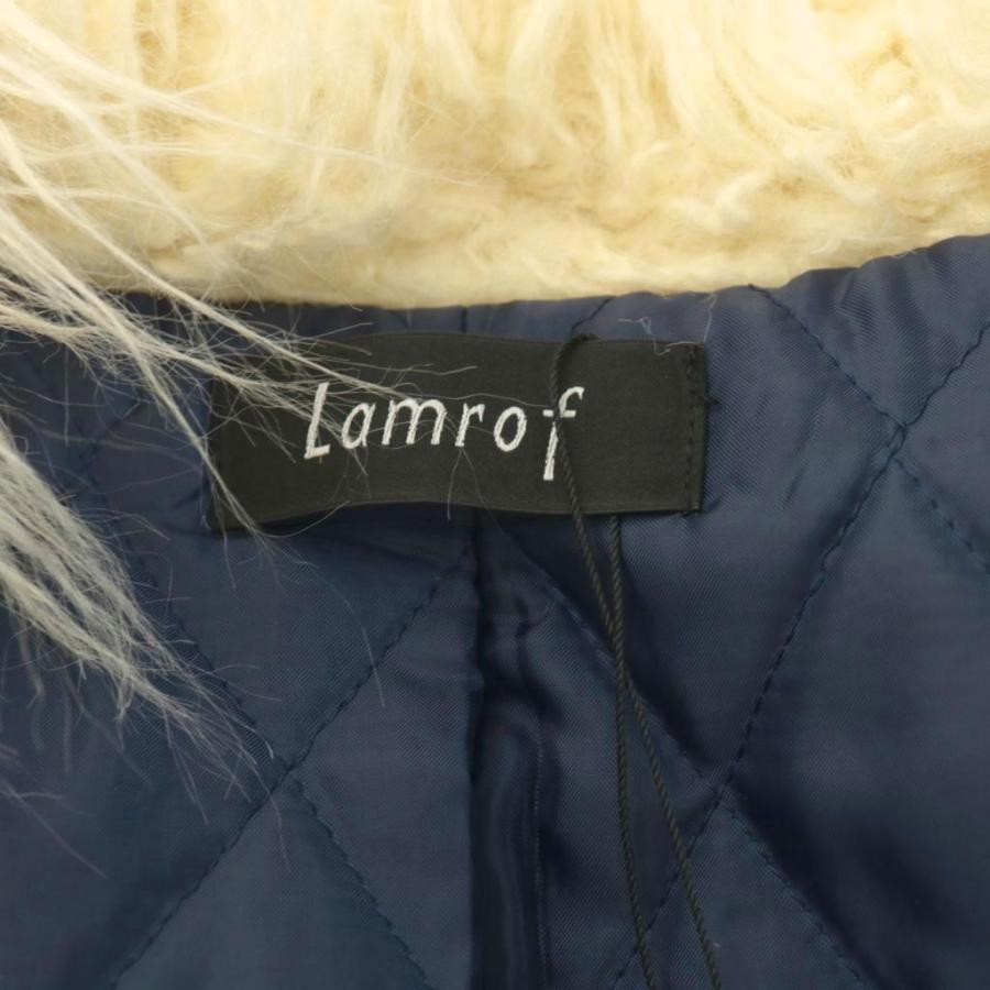未使用品 ラムロフ Lamrof ジャケット ジャガード ファー 総柄 花柄