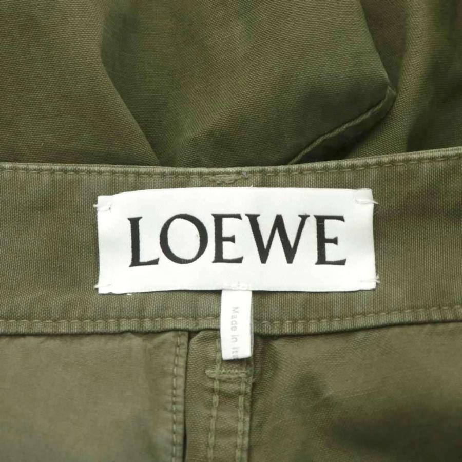 LOEWE（ロエベ） カーゴパンツ ロゴ コットン 48 カーキ /AN12 ☆AA