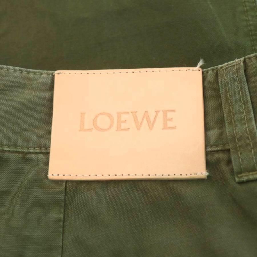 LOEWE（ロエベ） カーゴパンツ ロゴ コットン 48 カーキ /AN12 ☆AA