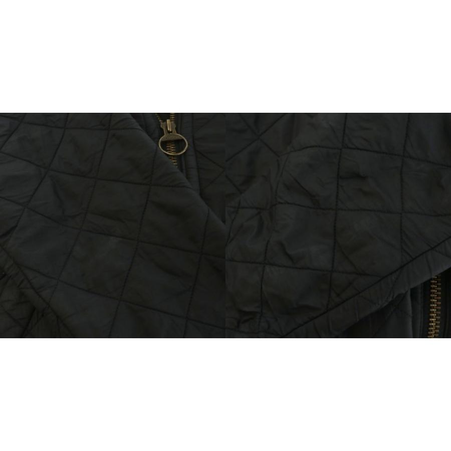 【中古】バブアー Barbour キルティングジャケット ロゴ ナイロン アウター XS 黒 ブラック 06AW51 バブアー Barbour キルティングジャケット ロゴ ナイロン アウター XS