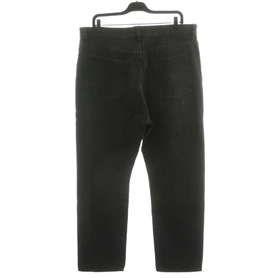 LOEWE ブラックパンツ ストライプウエスト LOEWE - 未使用 ロエベ LOEWE パンツ ロングパンツ ストライプ ウール