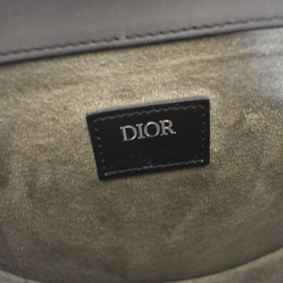 ディオール Dior ギャロップ ミニ ショルダーバッグ エンボス加工 黒