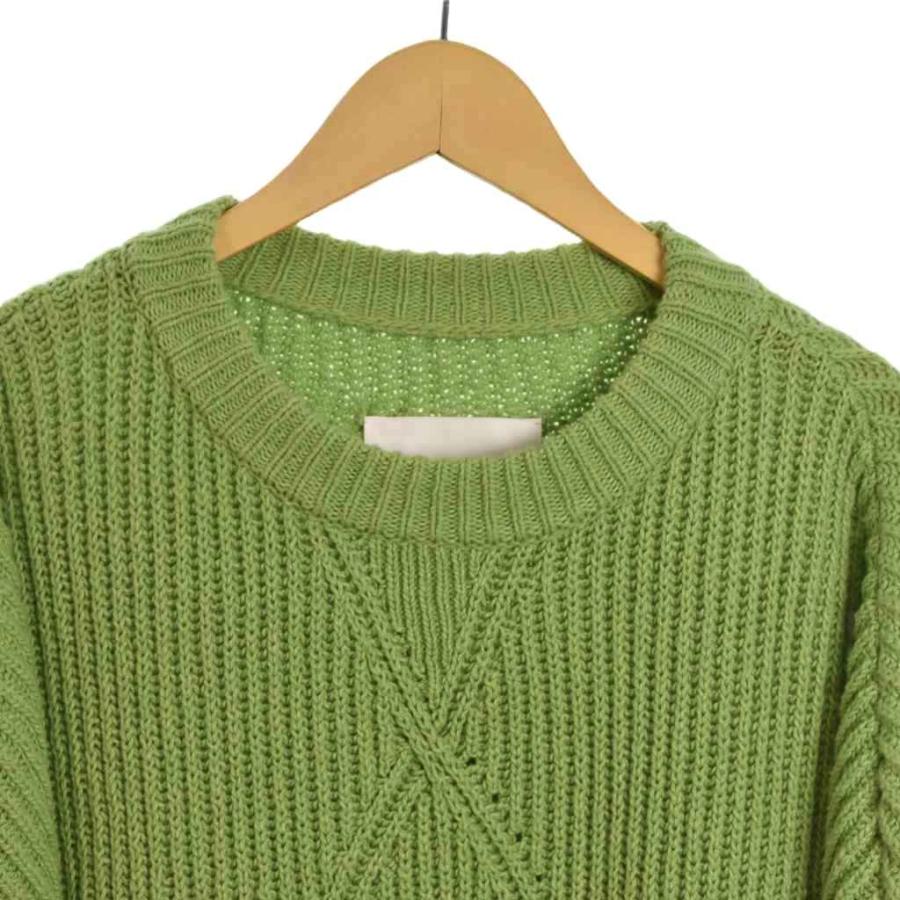 JIL SANDER グリーン ニットセーター サイズ46 ジルサンダー JIL SANDER 23SS クルーネック ニット セーター 長袖 46