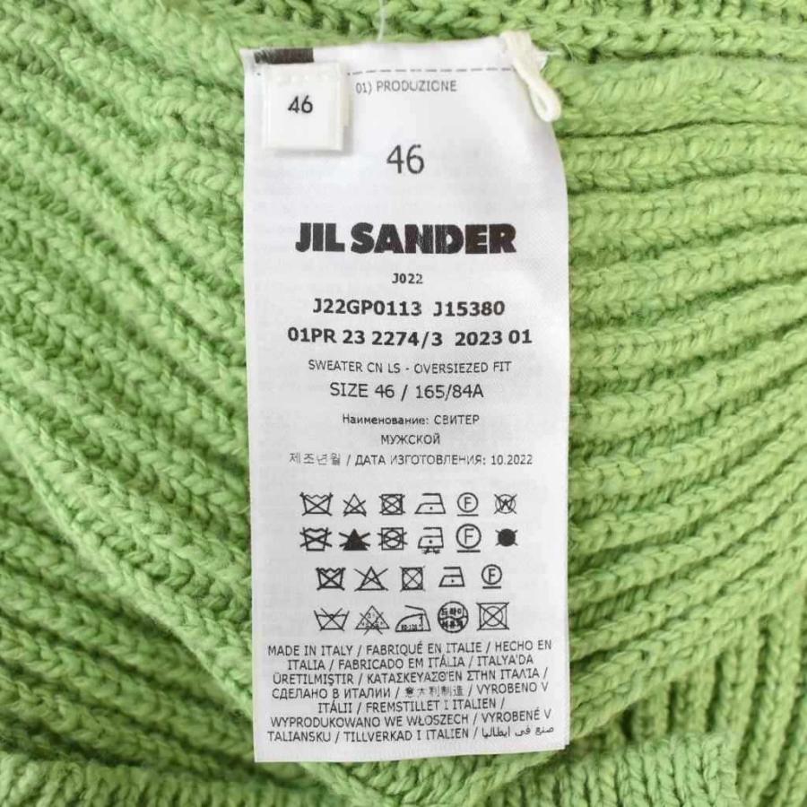 JIL SANDER グリーン ニットセーター サイズ46 ジルサンダー JIL SANDER 23SS クルーネック ニット セーター 長袖 46