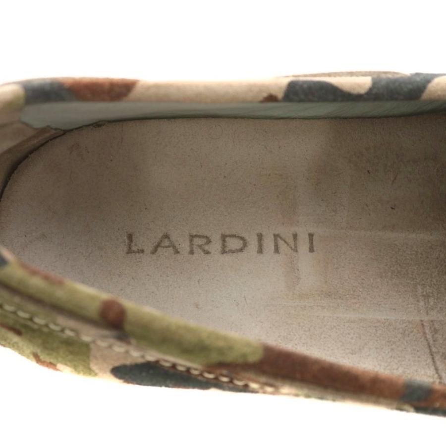 ラルディーニ LARDINI ドライビングシューズ リボン カモフラ 迷彩柄