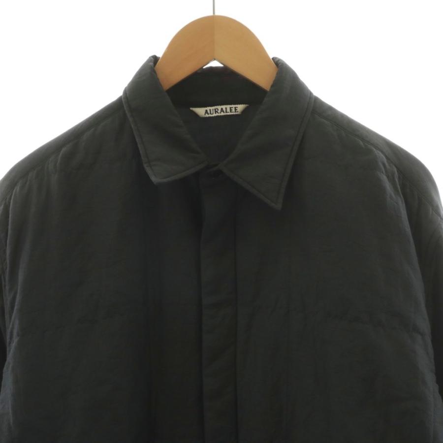 オーラリー AURALEE 23AW QUILTED LIGHT SILK COTTON SHIRTS シャツ