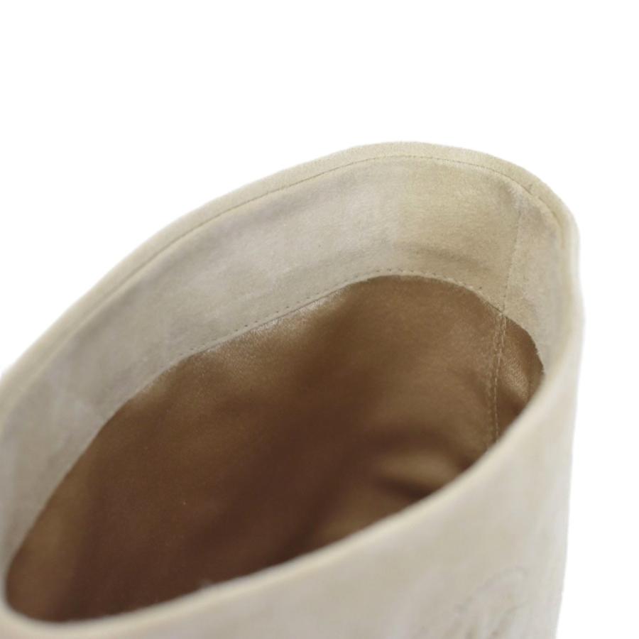 CHANEL（シャネル） 未使用品 ロングブーツ スエード ココマーク 36