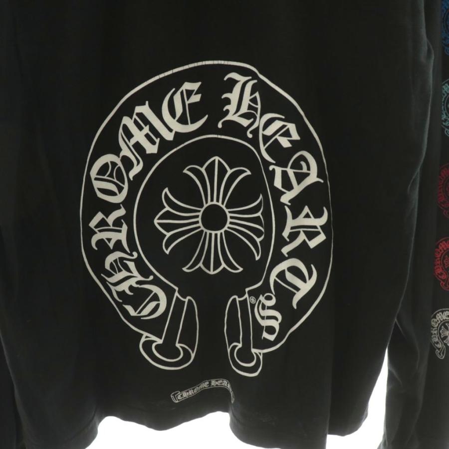 【中古】クロムハーツ MULTI COLOR LS POCKET TEE Tシャツ カットソー 長袖 ロンT ロゴ XL 黒 CHROME HEARTS（クロムハーツ） CHROME HEARTS MULTI COLOR LS POCKET