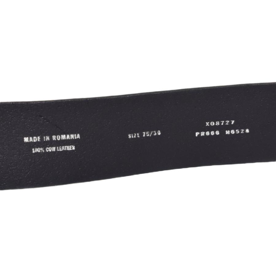 DIESEL（ディーゼル） DIESEL Dロゴ ベルト レザー 75/30 黒 ブラック
