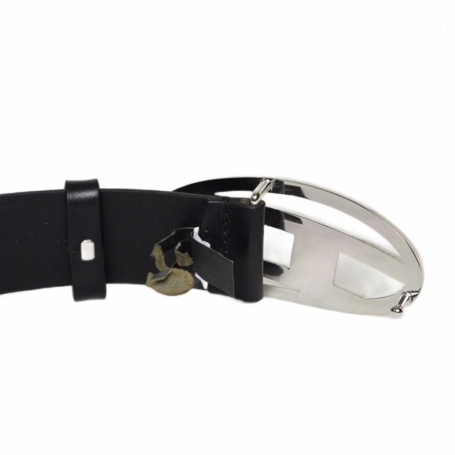 DIESEL（ディーゼル） DIESEL Dロゴ ベルト レザー 75/30 黒 ブラック