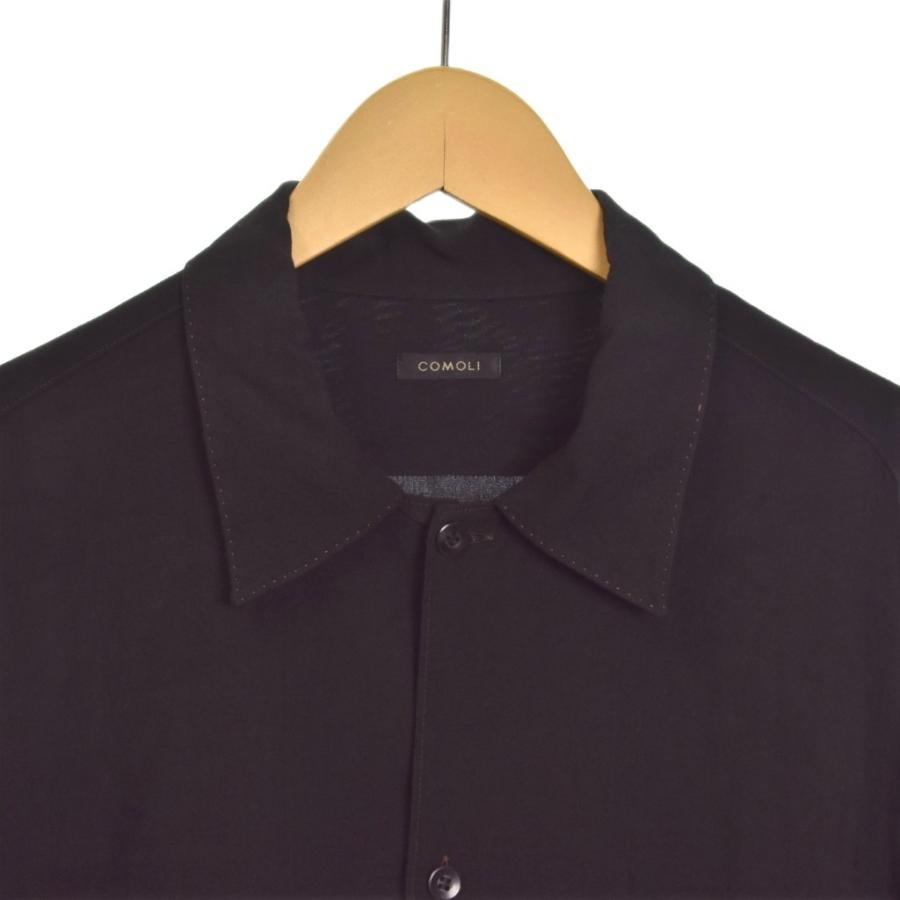COMOLI コモリ レギャラーカラーシャツ COMOLI / コモリ | オープンカラーシャツ - Olive | 通販 - 正規取扱店