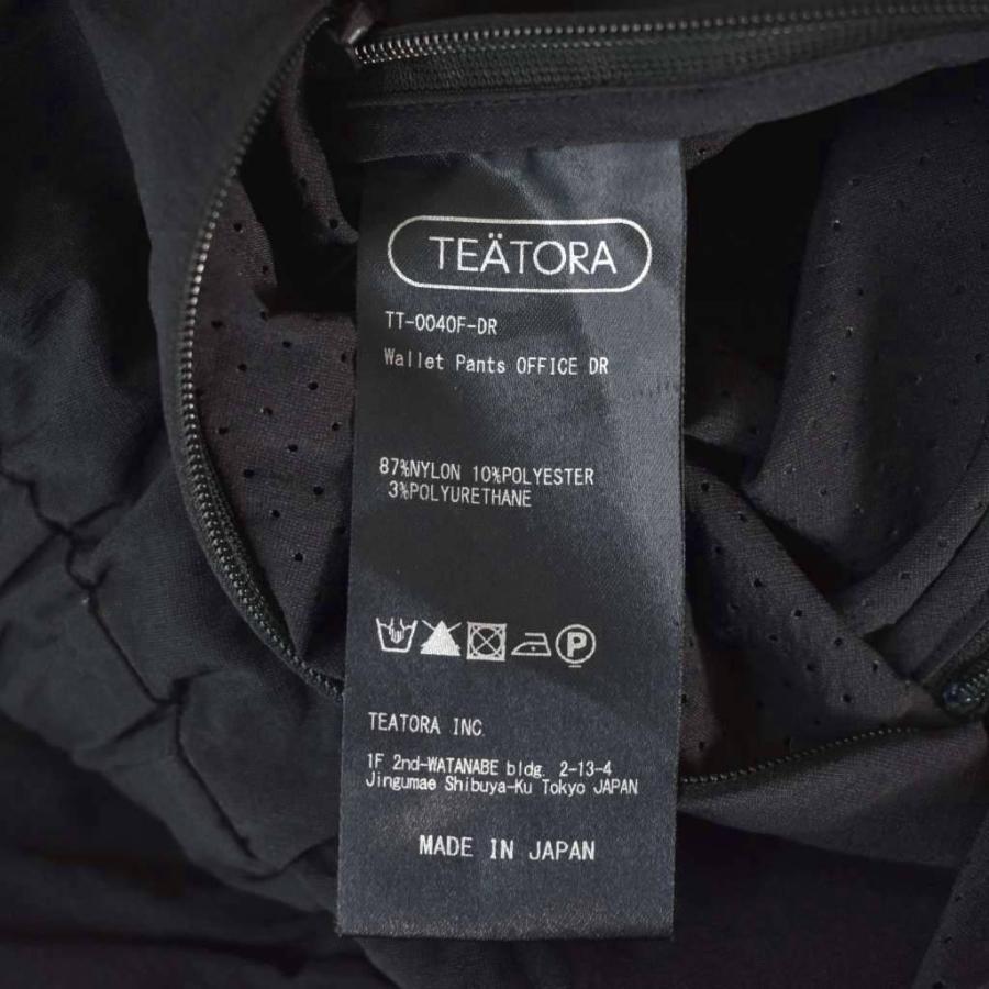 【中古】テアトラ TEATORA WALLET PANTS OFFICE DOCTOROID ウォレットパンツ スラックス 2 黒 ブラック TT-0040F-DR テアトラ TEATORA WALLET PANTS OFFICE DOCTOROID ウォレットパンツ