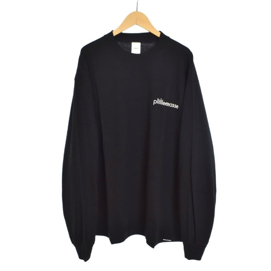 プリーズ plllllleeeasse long sleeve tee Tシャツ 長袖 ロンT ロゴ L