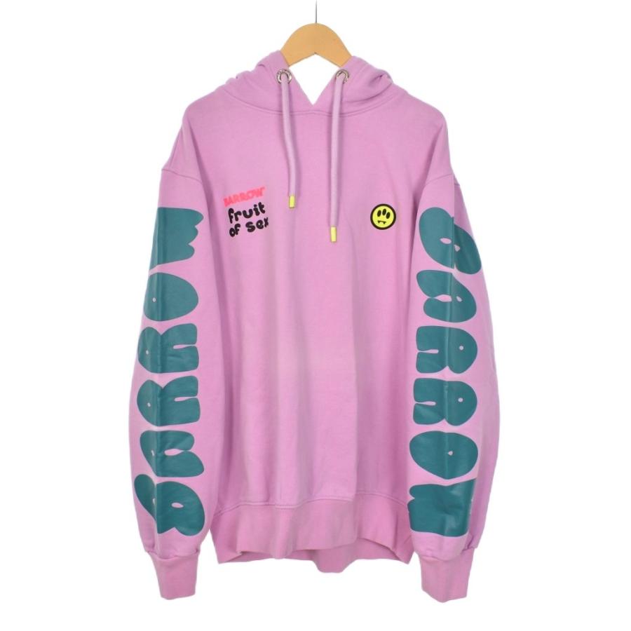 バロー BARROW COTTON HOODIE パーカー フーディー ロゴ プリント M
