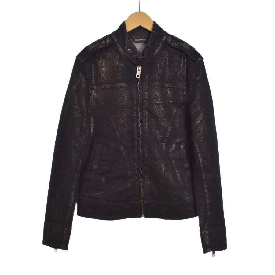 DIESEL　ディーゼル　コーティング　ブラックデニムジャケット　xs DIESEL（ディーゼル） DIESEL D Jei SP NE Jacket コーティングデニム