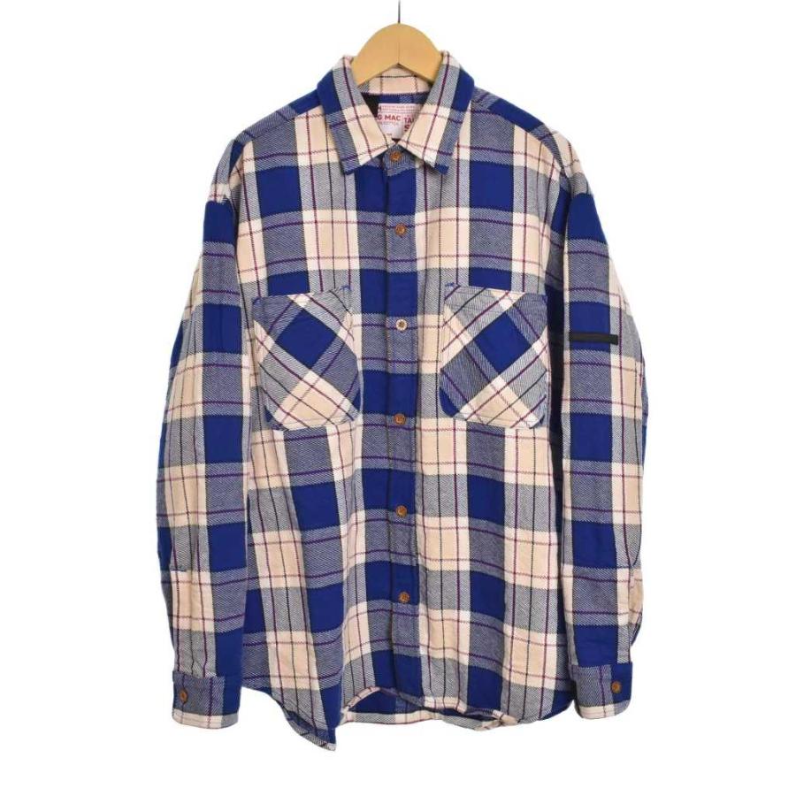 ミスターハリウッド/エヌハリウッドX bigmacネルシャツ 青/白チェックM ミスターハリウッド/エヌハリウッドX bigmacネルシャツ 青/白チェックM