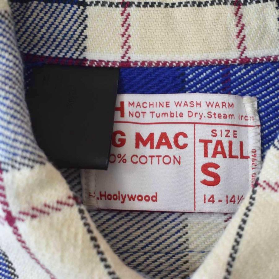 【中古】ミスターハリウッド N.HOOLYWOOD BIGMAC シャツ 長袖 チェック 36 青 ブルー 2232-SH22-018 メンズ ミスターハリウッド N.HOOLYWOOD BIGMAC シャツ 長袖 チェック 36 青