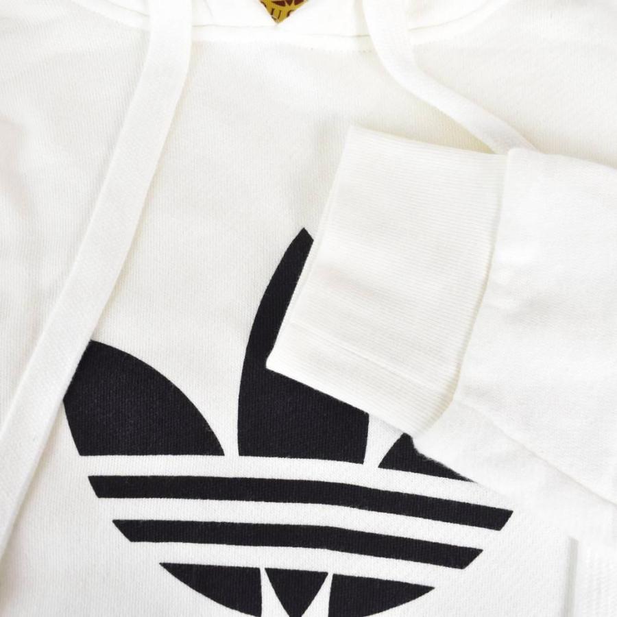 【中古】未使用品 グッチ × アディダス 22AW ロゴ スウェット プルオーバー パーカー フーディー 白 XS ☆AA★ GUCCI（グッチ） アディダス adidas 22AW ロゴ スウェット プル