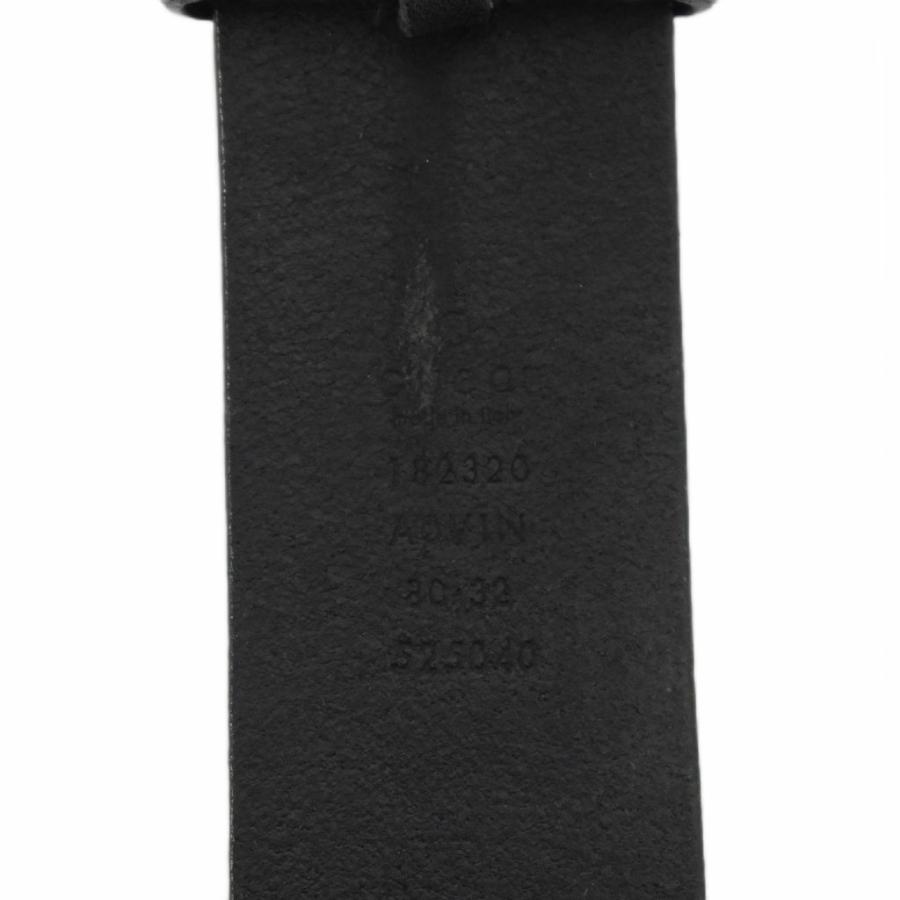 GUCCI（グッチ） シマ インターロッキングG ベルト ハトメ レザー 80