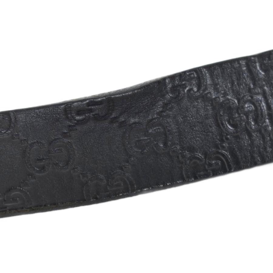 GUCCI（グッチ） シマ インターロッキングG ベルト ハトメ レザー 80