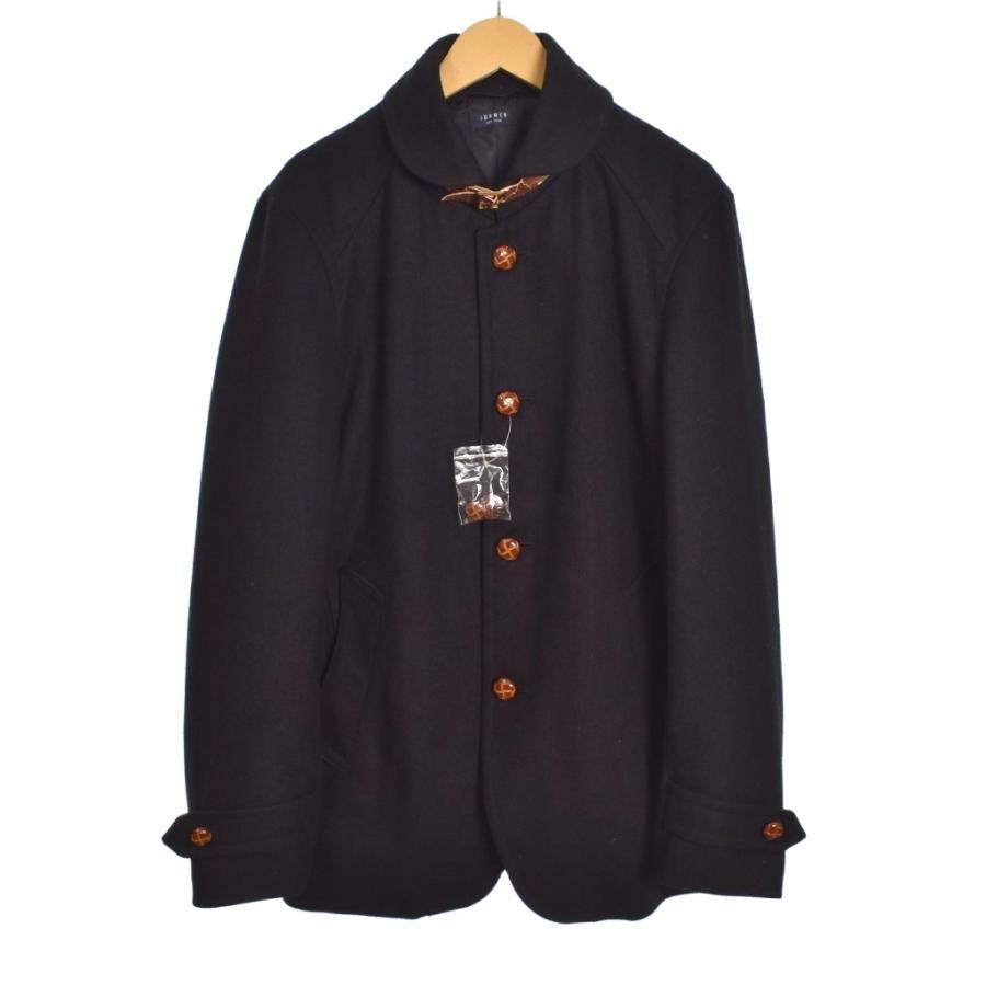 ジュンメン JUNMEN ジャケット ショートコート くるみボタン ウール L
