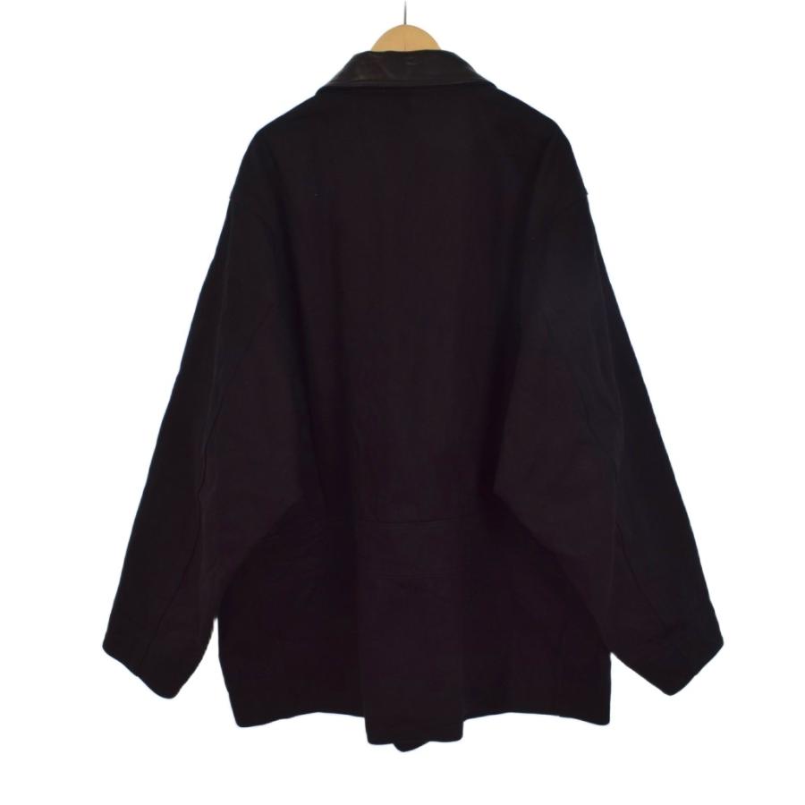 コモリ COMOLI 25AW デニムレザーワークジャケット カバーオール