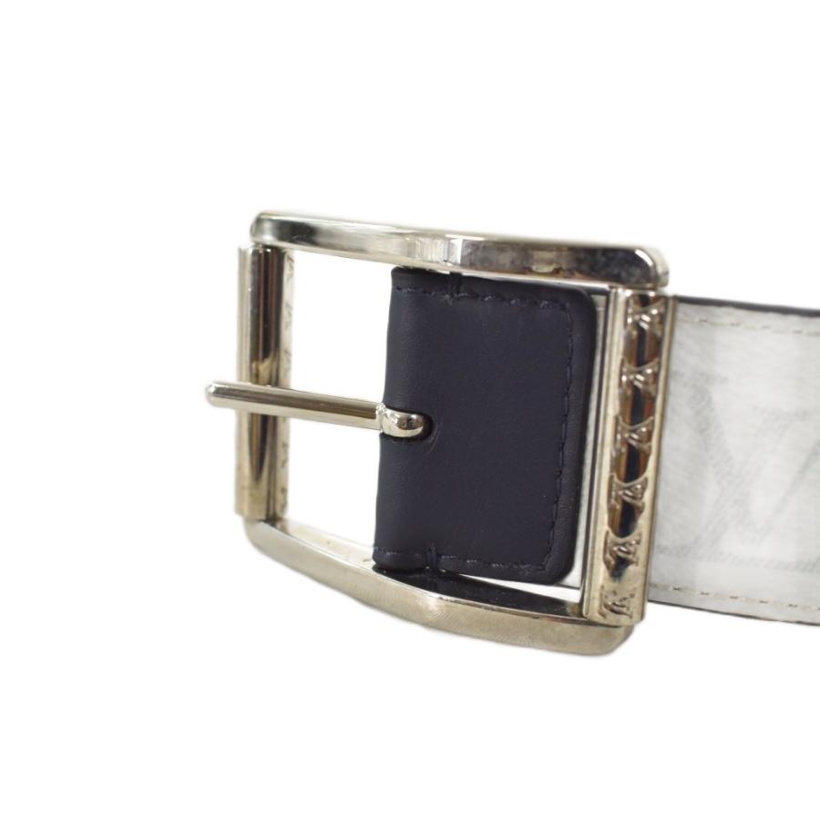 LOUIS VUITTON（ルイ・ヴィトン） モノグラムブロン ベルト 85/34 白
