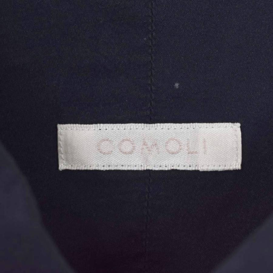 コモリ COMOLI 25SS コモリシャツ 長袖 コットン 5 黒 ブラック グレー
