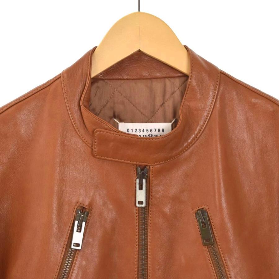 メゾンマルジェラ 14 Maison Margiela 17AW 八の字ライダース レザー